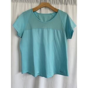 Under Armour Womens Athletic Wear T-Shirt Blue Top Athleisure